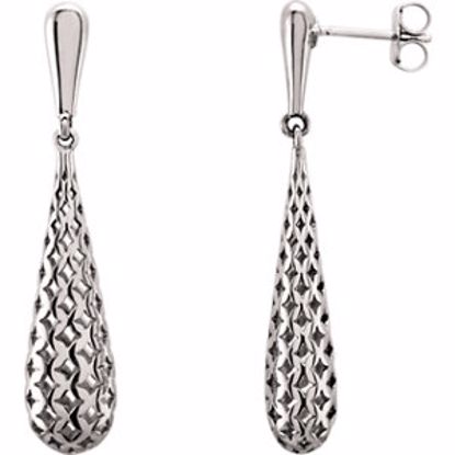 85671:107:P 14kt Rose Pierced Style Earrings