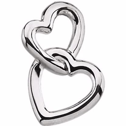 83011:303949:P Sterling Silver Double Heart Pendant