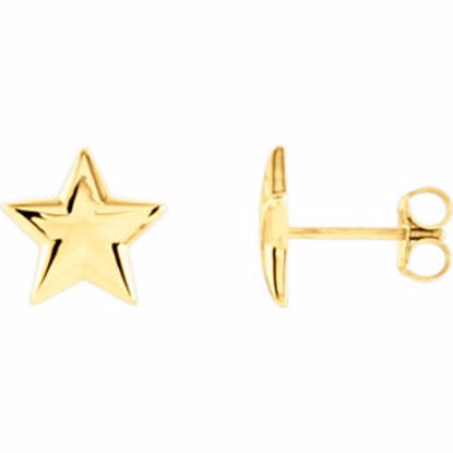 85884:102:P 14kt Rose Star Earrings