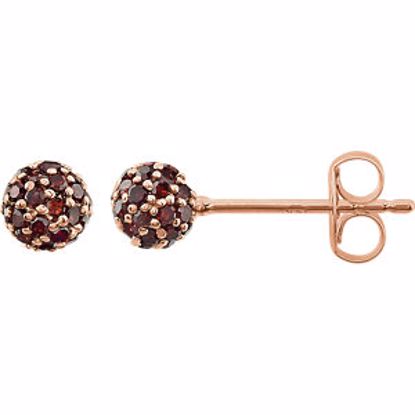 651482:60001:P 14kt Rose 1/3 CTW Brown Diamond Earrings