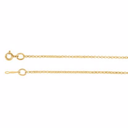 CH439:1001:P 14kt Yellow 1.5mm Solid Rolo 18" Chain