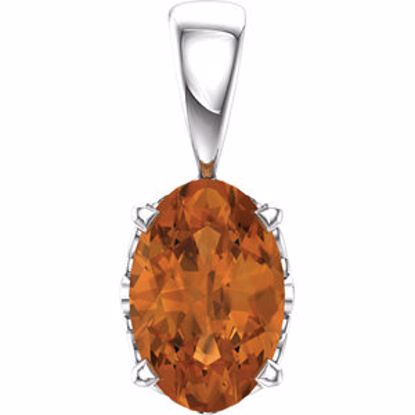 85859:120:P 14kt White Citrine Pendant