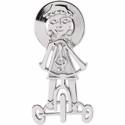 85944:1003:P Sterling Silver Little Red Tricycle Lapel Pin