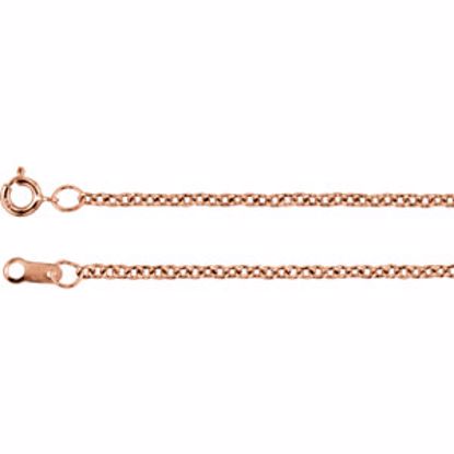 CH176:135555:P 14kt Rose 1.5mm Solid Cable 16" Chain