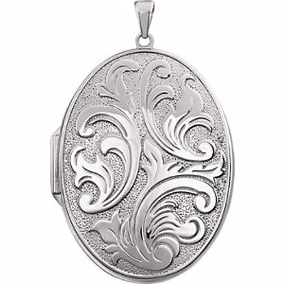 2689:116019:P Sterling Silver Oval Locket