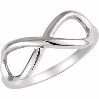 51311:1001:P 14kt White Infinity Ring Size 7