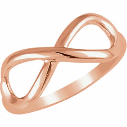 51311:1002:P 14kt Rose Infinity Ring Size 7