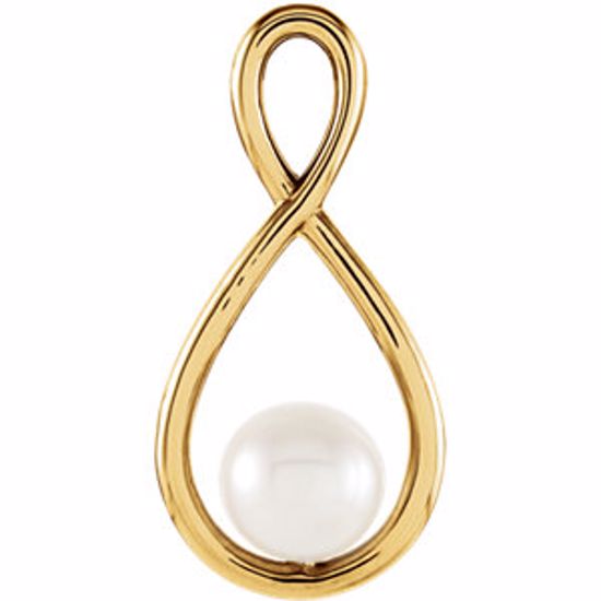 85938:104:P 14kt Yellow 5.5-6mm Freshwater Cultured Pearl Pendant