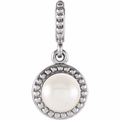 85917:101:P 14kt White 6mm Freshwater Cultured Pearl Pendant