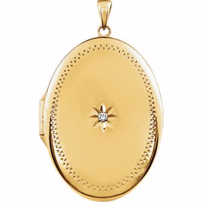 28932:1001:P Yellow Gold Plated Sterling Silver Cubic Zirconia Locket