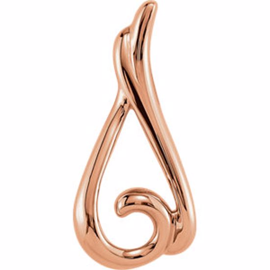 80746:87964:P 14kt Rose Freeform Pendant