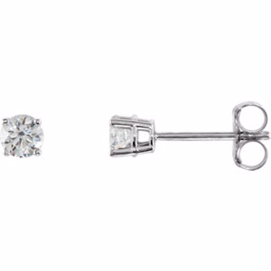 1874:70082:P 14kt Rose 1/3 CTW Diamond Earrings