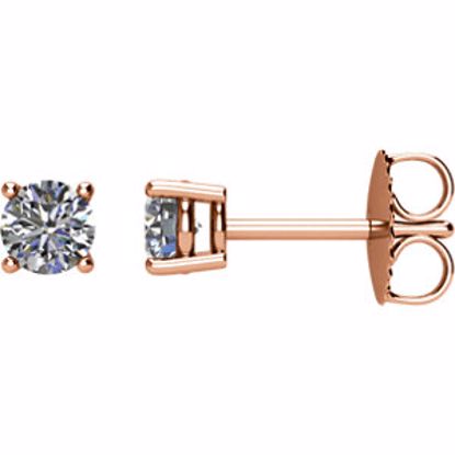 1874:70083:P 14kt Rose 1/2 CTW Diamond Earrings