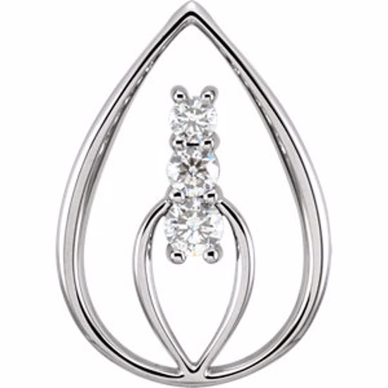 85976:6000:P 14kt Yellow 1/2 CTW Diamond Freeform Pendant