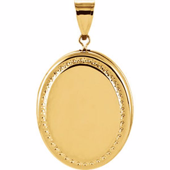 86038:1000:P 14kt Yellow Oval Locket