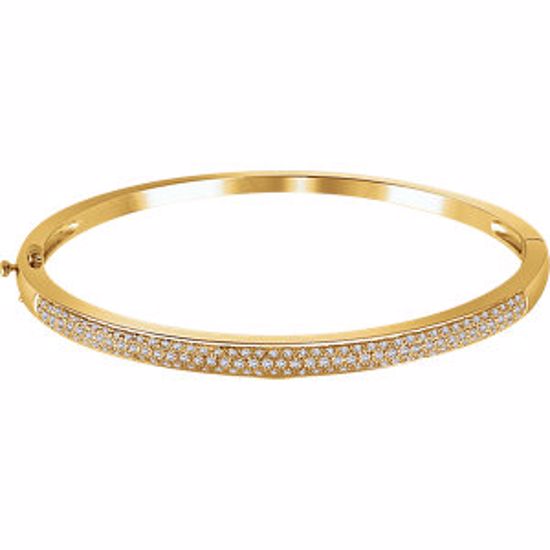 651578:60001:P 14kt Yellow 1 CTW Diamond Pave' Bracelet