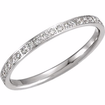 651019:211:P 14kt White 3/8 CTW Diamond Eternity Band Size 8