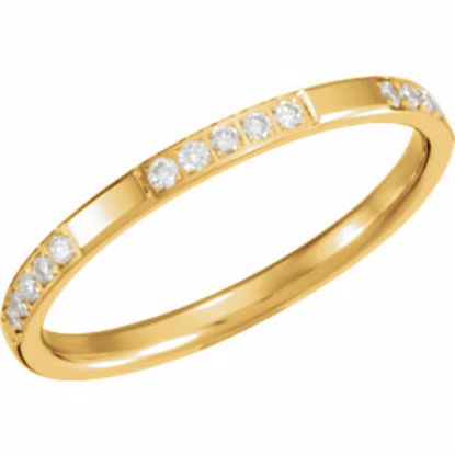 651021:109:P 14kt Yellow 1/6 CTW Diamond Eternity Band Size 7