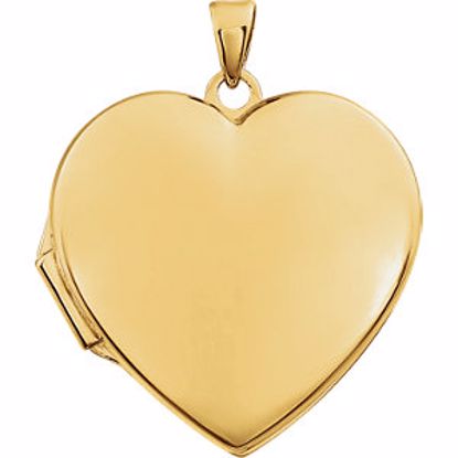 86053:1000:P 14kt Yellow Heart Locket