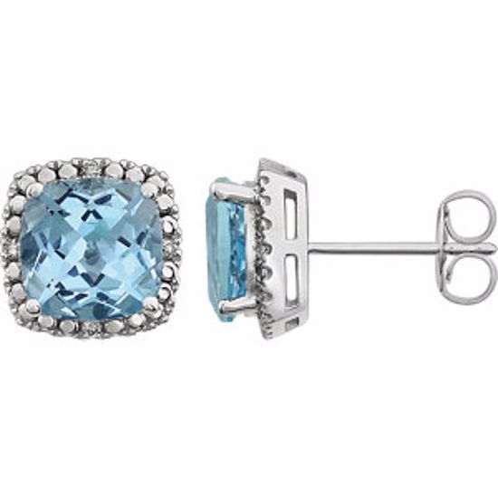 651605:101:P 14kt White Sky Blue Topaz & .06 CTW Diamond Earrings   