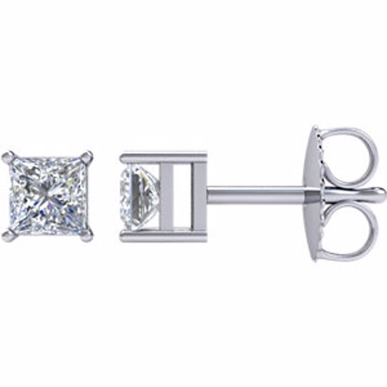 66231:60030:P Platinum 1 CTW Diamond Earrings