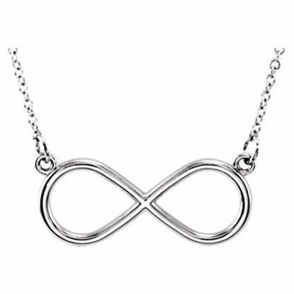 85782:1004:P Platinum Infinity 18" Necklace