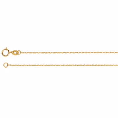 CH12:1013:P 10kt Yellow 1mm Solid Rope 20" Chain