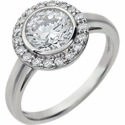 651639:100:P Sterling Silver Cubic Zirconia Ring