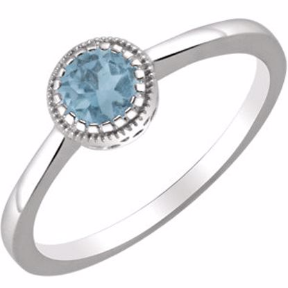 651609:124:P 14kt White Swiss Blue Topaz "December" Birthstone Ring