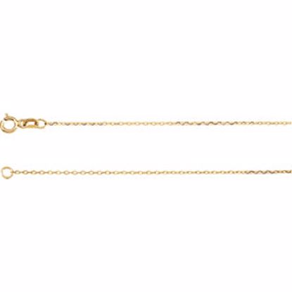 CH1018:1006:P 14kt Yellow .80mm Diamond Cut 16" Chain