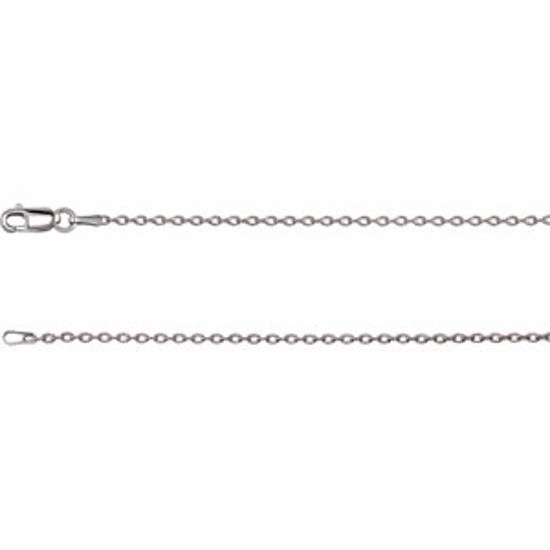 CH1019:1001:P 14kt White 1.5mm Cable 16" Chain