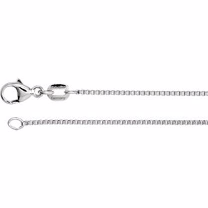 CH1032:1002:P Platinum Diamond Cut Box 20" Chain