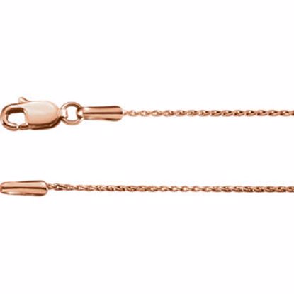 CH1021:1011:P 14kt Rose .9mm Wheat 16" Chain