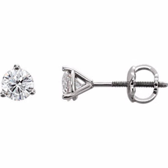 651658:60000:P 14kt White 1/2CTW Riente Diamond Earrings 