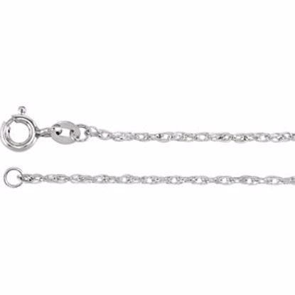 CH1027:1006:P Sterling Silver 1.25mm Rope 16" Chain