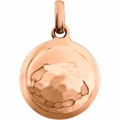 86083:1000:P Hammered Disk Pendant