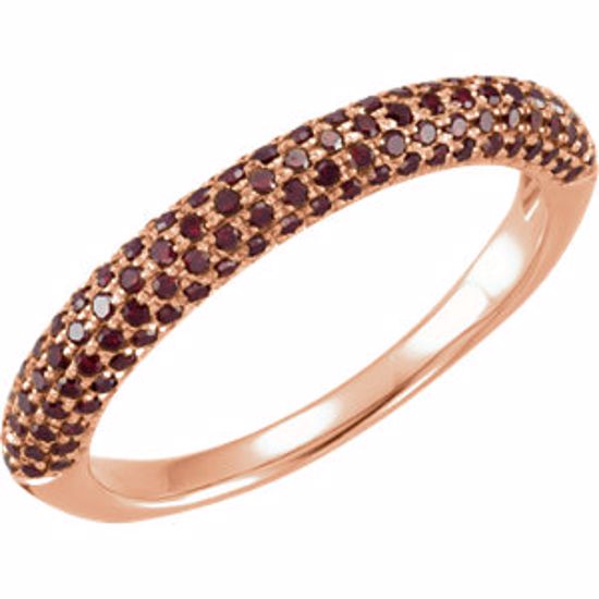 651665:60002:P 14kt Rose 3/8 CTW Diamond Pavé Ring