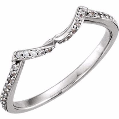 122299:6002:P 14kt White .08 CTW Diamond Band