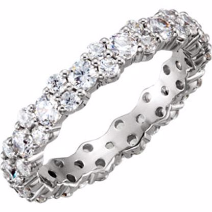 122360:601:P 14kt White 1 3/4 CTW Diamond Eternity Band Size 7