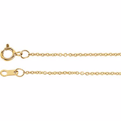 CH132:6029:P Yellow Gold Filled 1mm Solid Cable 20" Chain