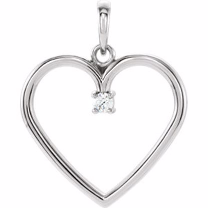 85895:106:P Platinum .04 CTW Diamond Heart Pendant