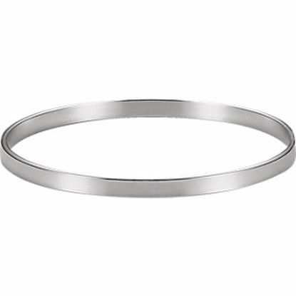 BRC373:60006:P Sterling Silver 4.75mm Bangle Bracelet