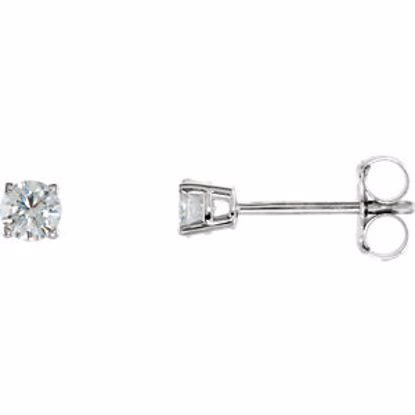 1874:60052:P 14kt White 1/4 CTW Diamond Earrings