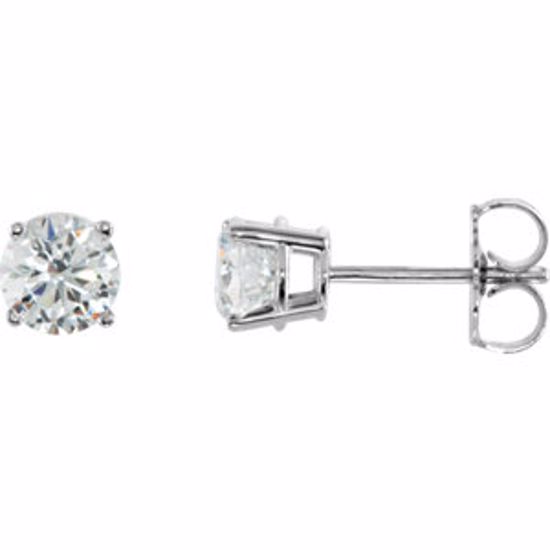 1874:60064:P 14kt White 1 CTW Diamond Earrings