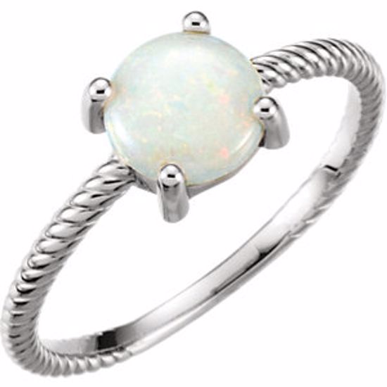 71695:635:P Platinum Opal Cabochon Ring