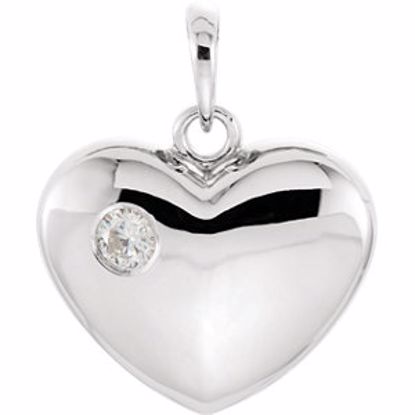 85894:6001:P 14kt White 1/10 CTW Diamond Heart Pendant