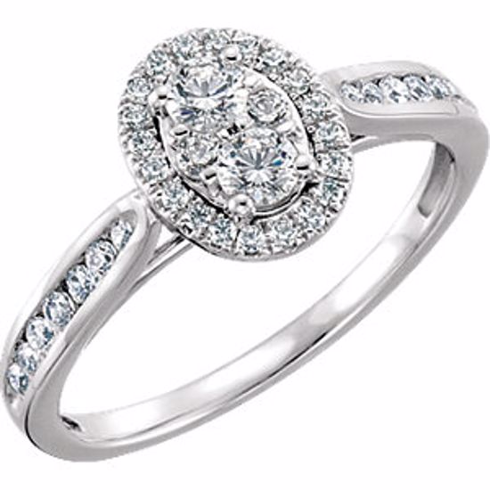 651703:100:P 14kt White 1/2 CTW Diamond Engagement Ring