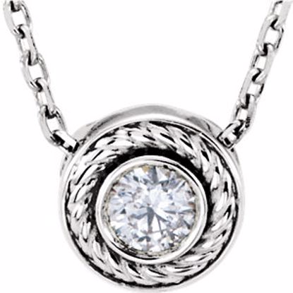 86167:6004:P Platinum 1/10 CTW Diamond Necklace