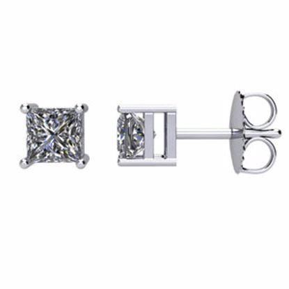 62866:60000:P 14kt White 3/4 CTW Diamond Earrings