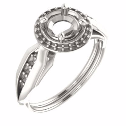 71742:186:P Continuum Sterling Silver  5.8mm Round Ring Mounting